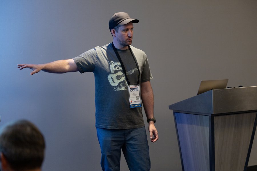 Jeff Zemerick presenting Apache OpenNLP and the Model Context Protocol at Community Over Code.