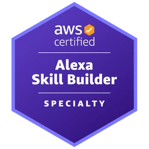 AWS Certified Alexa Skill Builder – Specialty badge